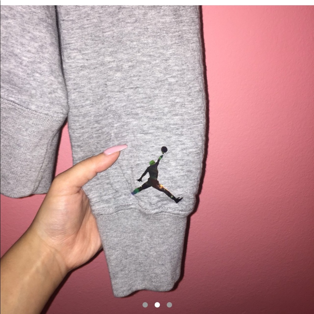 Grey Air Jordan sweatshirt